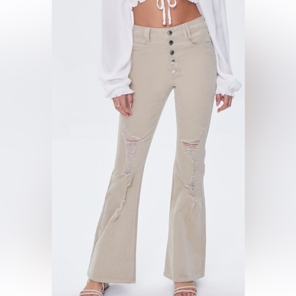 Bell bottom corduroy jeans pants. Women’s size 30 X 31. - Picture 3 of 11